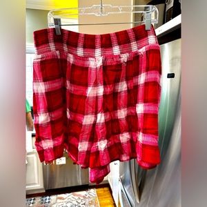 NWT Torrid Size 2 Red Plaid Dressy Shorts